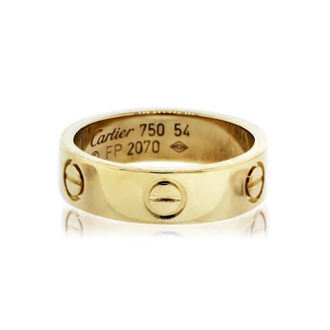 cartier love ring 54|authentic cartier love ring.